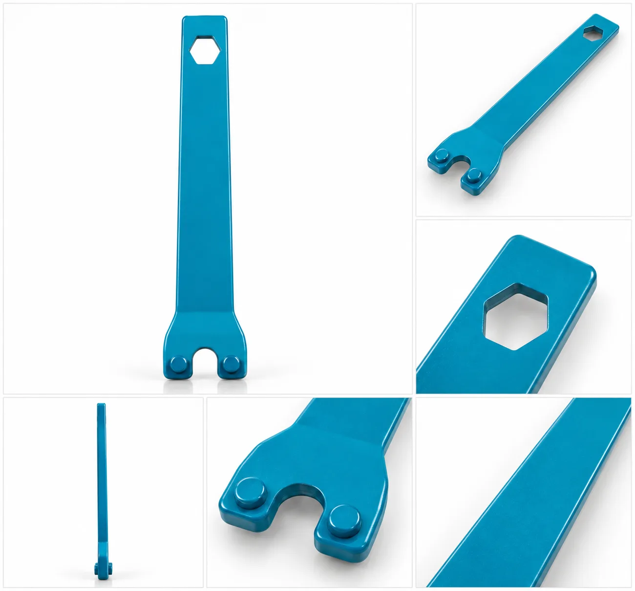 Angle Grinder Pin Spanner (Flange Wrench, Hex End)
