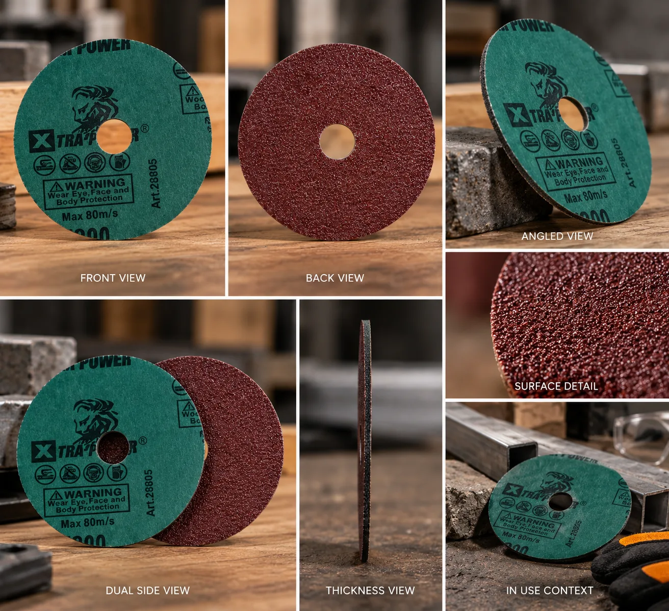 XTRA-POWER Art.28805 Fibre Sanding Disc